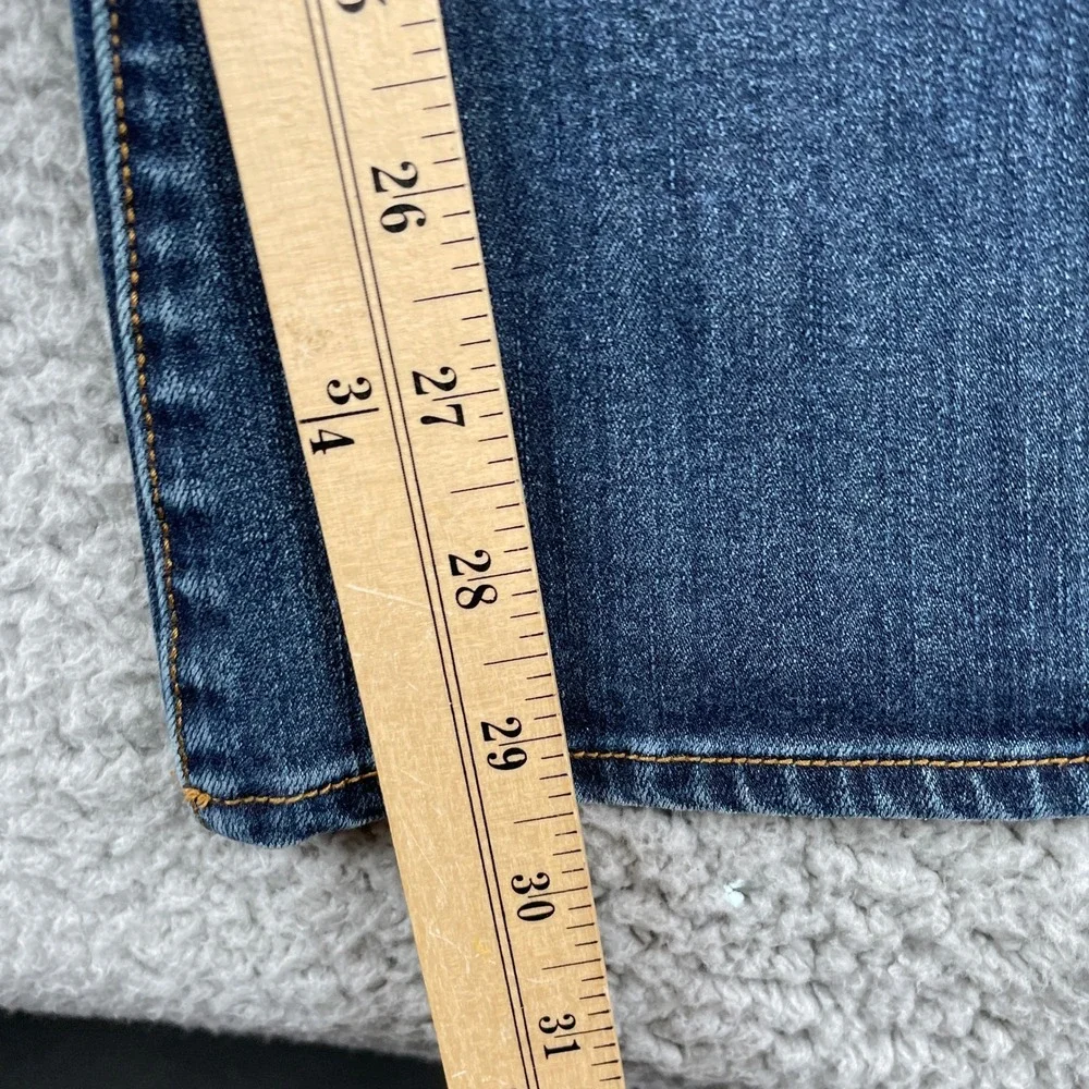 American Eagle Jeans Womens 4 Blue Skinny Kick 360 Super Stretch Denim Flare
